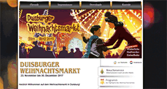 Desktop Screenshot of duisburger-weihnachtsmarkt.de