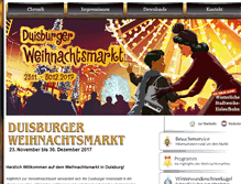 Tablet Screenshot of duisburger-weihnachtsmarkt.de